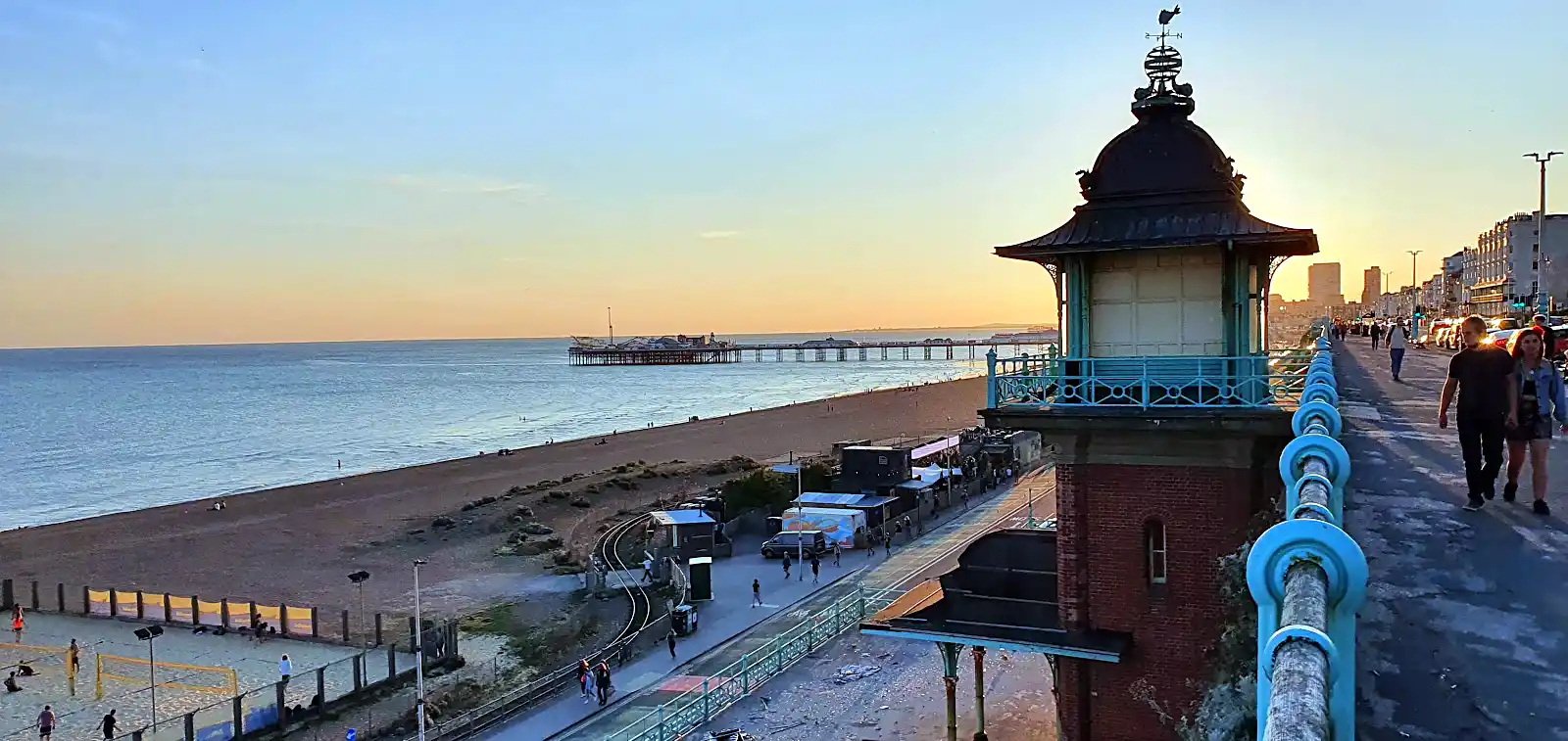Brighton seafront, a coastal day trip locals take from central London