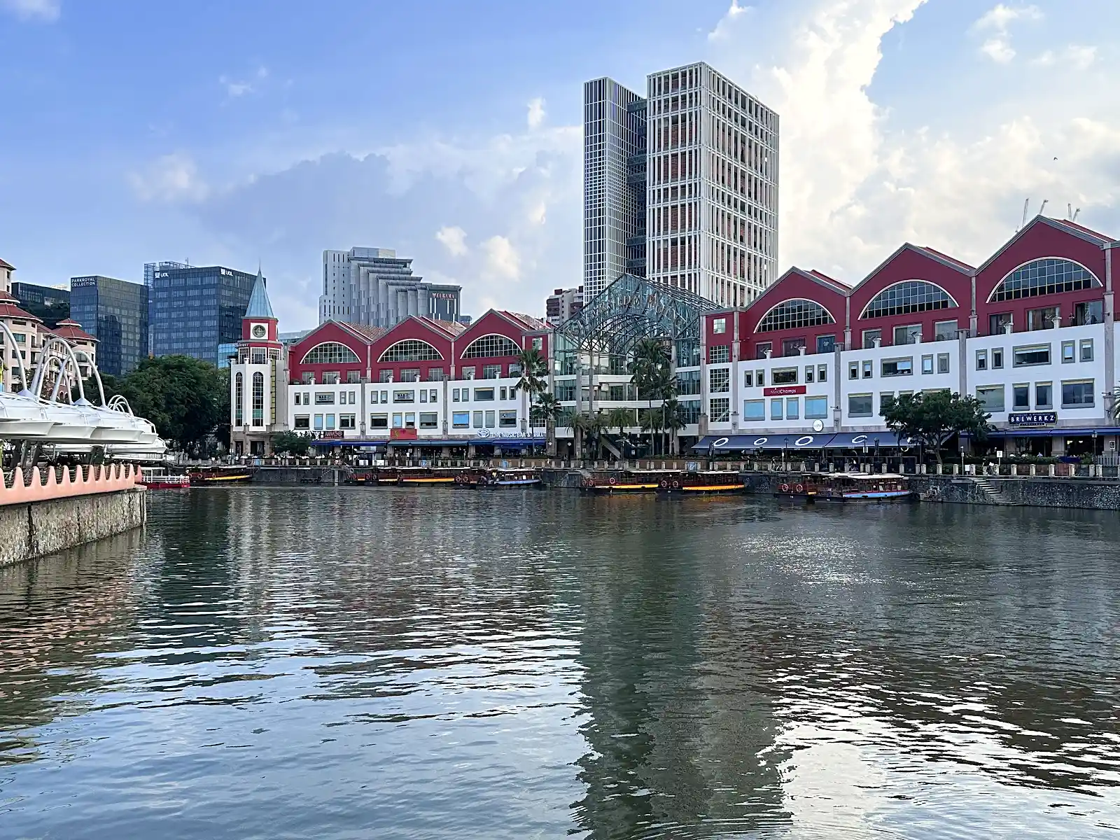 Clarke Quay Singapore riverside, a classic evening stop on a Singapore Malaysia itinerary route