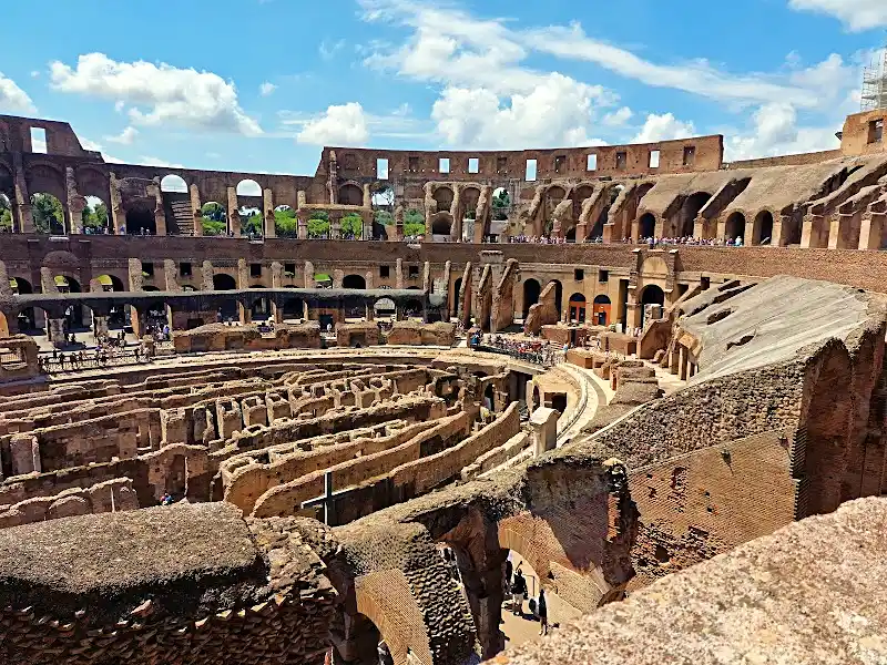 Colosseum ruins in Rome at golden hour, the starting point for any Italy trip plan