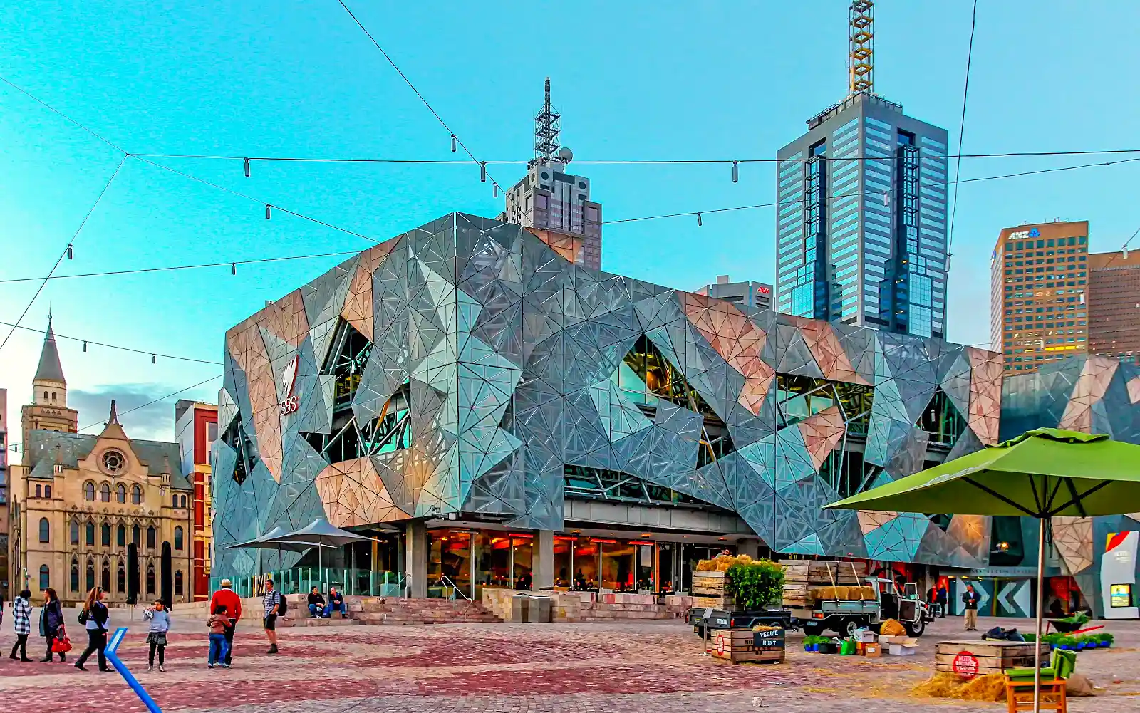 Federation Square in central Melbourne, the natural starting point for a melbourne trip plan