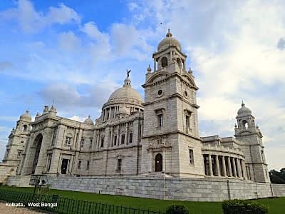 Colonial-era fort on the Bay of Bengal coast, the same weather system's broader eastern India footprint
