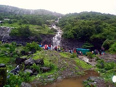 Green hills of Lonavala in the monsoon, a classic weekend trip from Mumbai by road