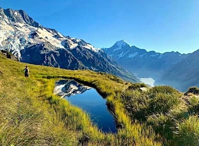 snow-capped peaks of Aoraki Mount Cook National Park on a New Zealand itinerary South Island