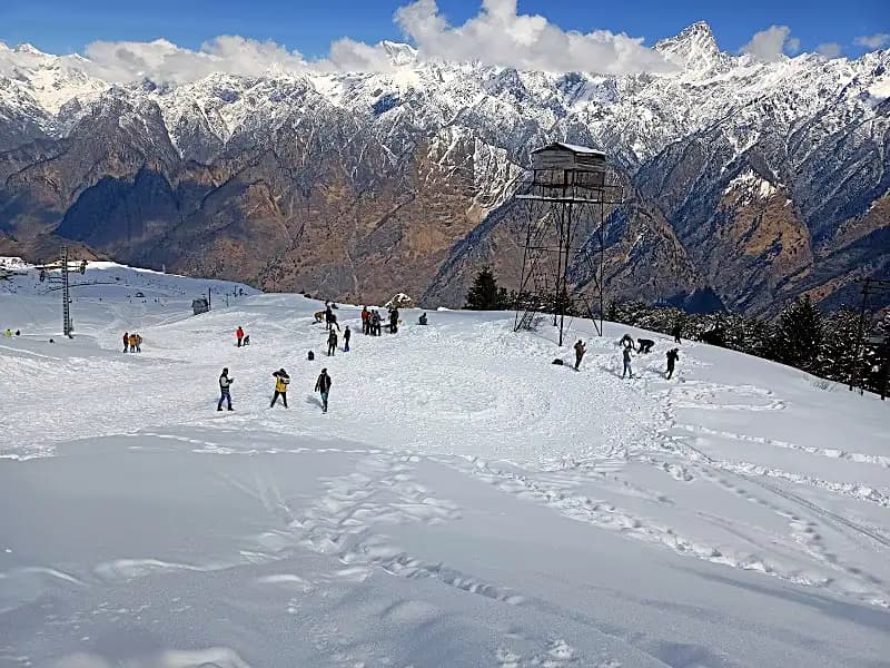 Auli hillside in Uttarakhand, well below the Chamoli-Rudraprayag landslide risk zone this monsoon