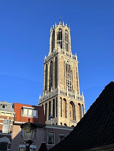 Dom Tower rising over Utrecht's old town, a half-day trip on most Netherlands trip routes