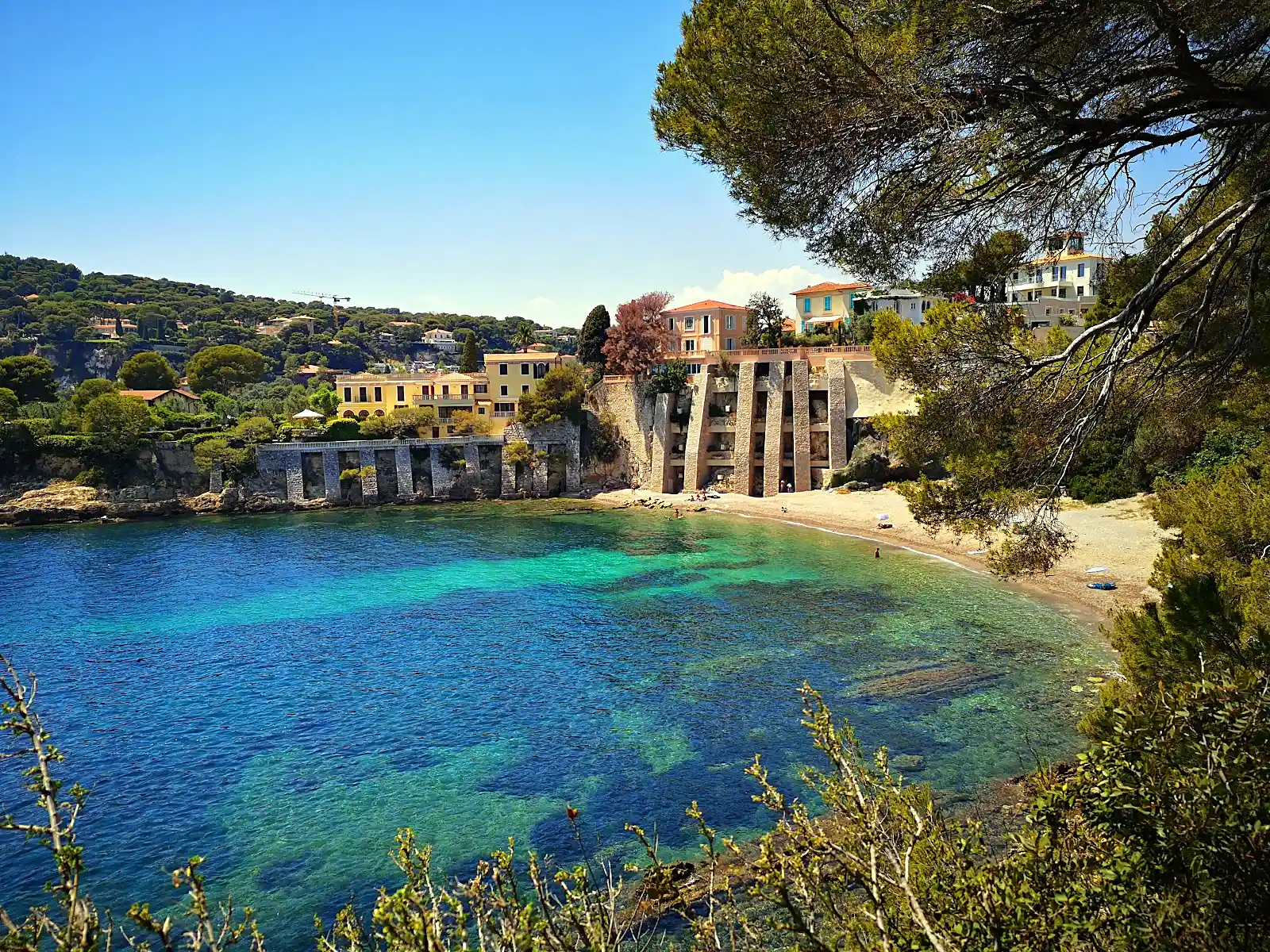 French Riviera coastline in southern France near this summer's wildfire-affected regions