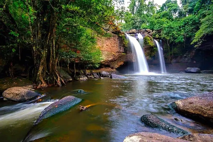 rainforest and waterfall trail in Khao Yai National Park, an offbeat Thailand escape from Bangkok