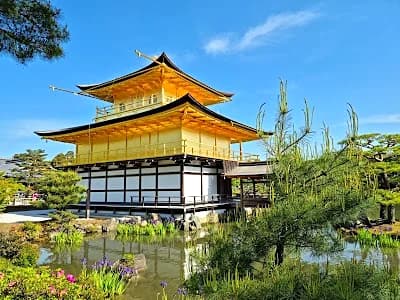 Golden Pavilion temple in Kyoto, a highlight of a japan in winter itinerary