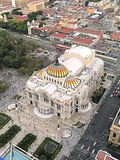 Palacio de Bellas Artes in Mexico City's historic centre, an early stop on a mexico itinerary