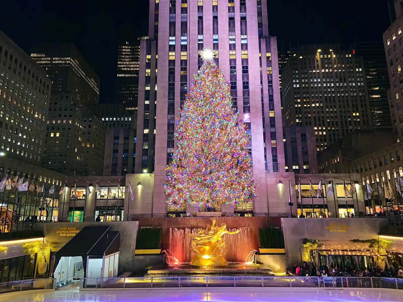 Rockefeller Center in New York on a quiet weekday morning before the crowds arrive