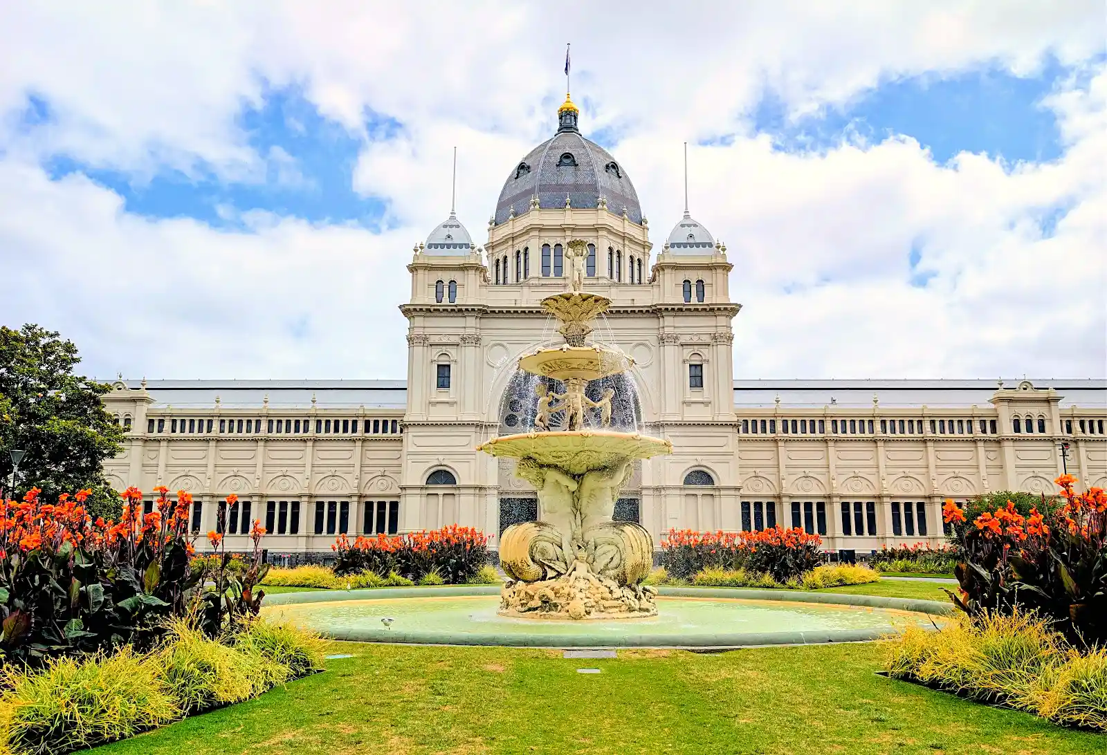 Royal Exhibition Building in Melbourne, the city where the Qantas strike begins first