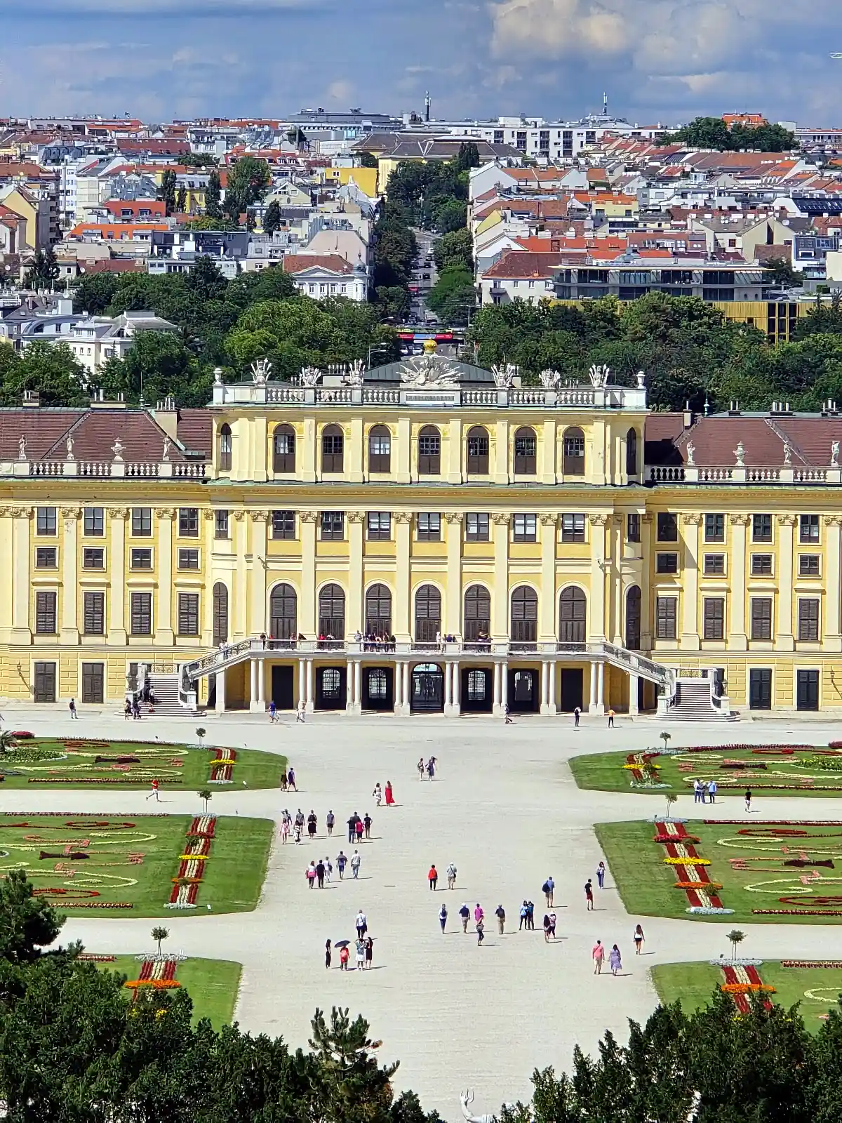 Schonbrunn Palace gardens in Vienna, the starting point for most Austria itinerary plans