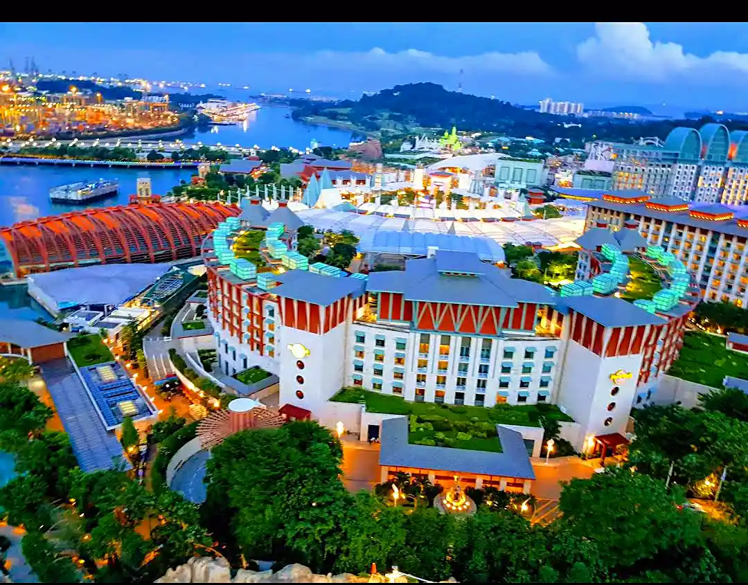Sentosa Island beach resort in Singapore, a short budget flight from Kuala Lumpur or Langkawi for a Malaysia itinerary extension